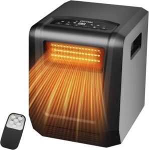 BLACK+DECKER Infrared Radiant Quartz Tower Heater – 1500W with Adjustable Thermostat