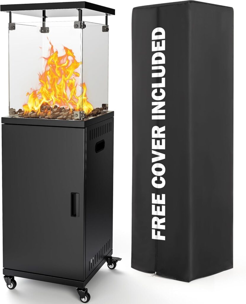 Pamapic 41,000 BTU Patio Heater Review — A Fireplace Vibe for Patio Nights