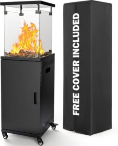 Pamapic 41,000 BTU Patio Heater Review — A Fireplace Vibe for Patio Nights