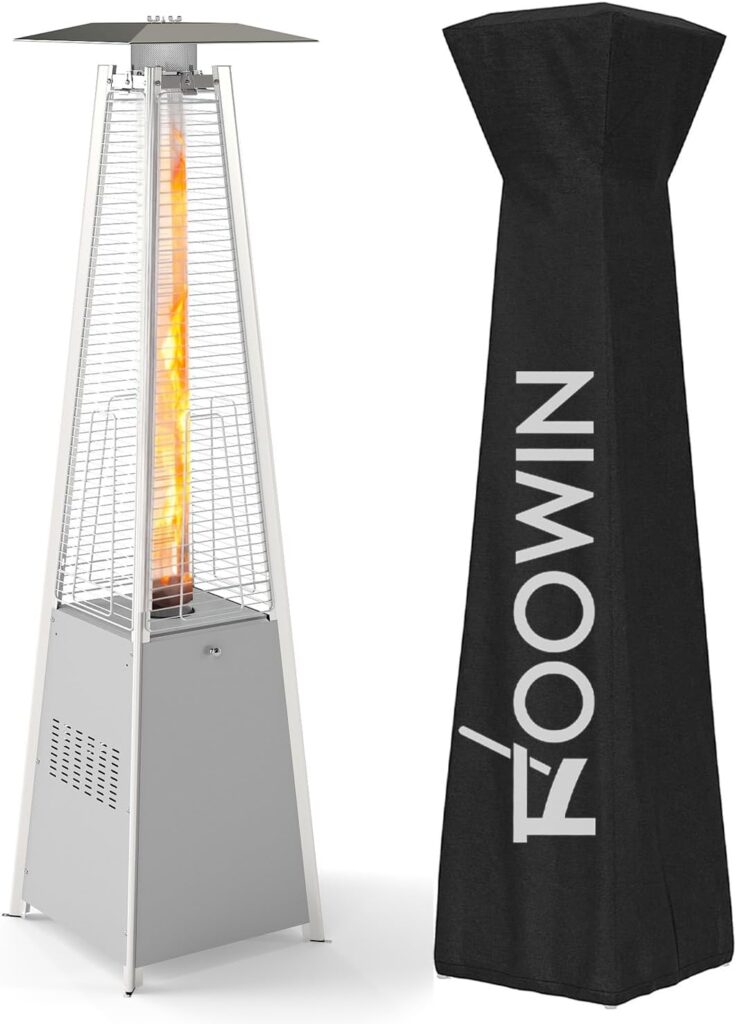 FOOWIN Pyramid Patio Heater 48,000 BTU With Big Ambiance — Real-World Notes on Heat, Setup, and Daily Use