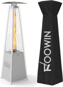 FOOWIN Pyramid Patio Heater 48,000 BTU With Big Ambiance — Real-World Notes on Heat, Setup, and Daily Use