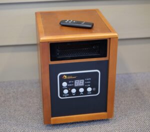 DR. Infrared Heater DR-968 portable space heater with remote for bedroom or office use